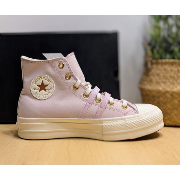 Converse CTAS Lift Platform Summit Pink Buckle High Top Shoes Women's 9 NIB - Picture 9 of 15